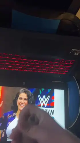 I had to cum all over Bayley from WWE showing her tits. DM me your request for who I cum to next.