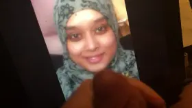 Hijab girl cum tribute