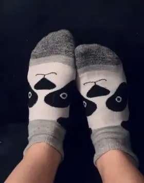 How cute are these lil panda socks 🥰
