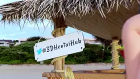 Hibiki Bikini Maid riding into sunset