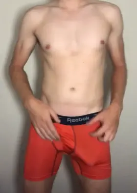 Freeing the dick from the hold of my underwear!