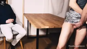 Threesome Cuckold Cumshot