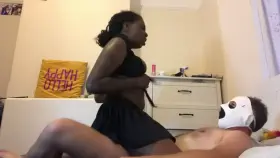 Sexy slut bounces on BWC