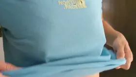 Nothing to see here ... just removing my t-shirt