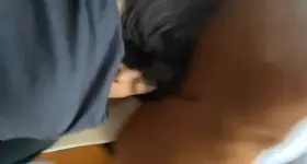 on my roommates bed when gone