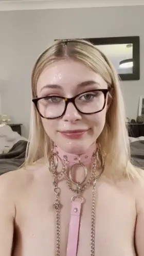 Collar, clamps and cum - my three favourite things! [F]