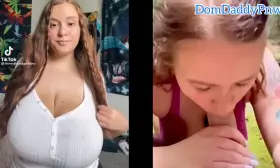 Busty tik tok model