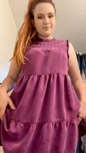 Innocent dress, naughty MILF