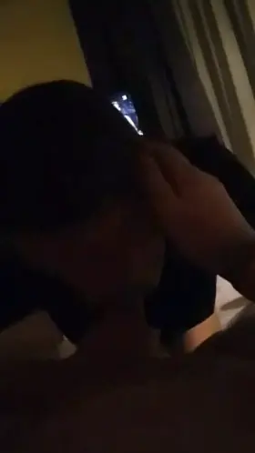 My gf sucking my small dick