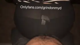 Ass grinding in see through leggings