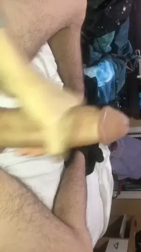 You like hearing me talk with my big 19 year old cock in your face?