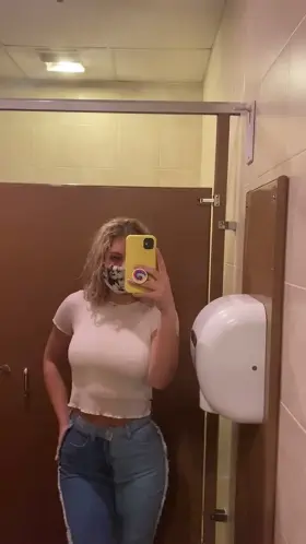 Wish I could keep my tits out at the bar