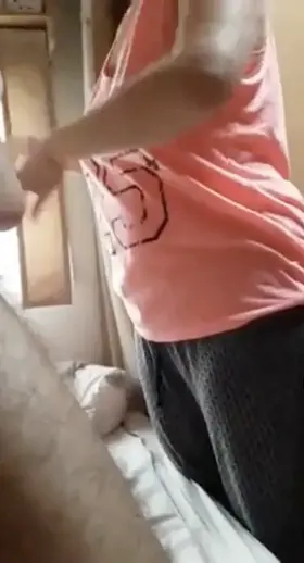 My friend’s mom changing infront of him