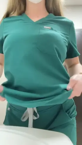 Naughty nurse back again. Big, but how big?