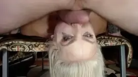 Face fucked upside down.