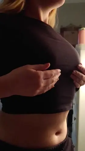My tits are like genies, except you gotta rub my nipples for them appear via titty drop