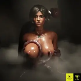 Lara and the tentacles (PYRO) [Tomb Raider]