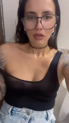 selfie video in the bath