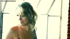 Just a beautiful girl trying on clothes