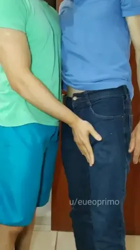 I greet my roomie like this every time he arrives home.