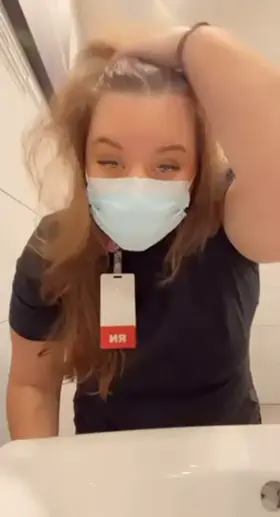 Nurse Titty Drop @ Work ❤️‍🩹 Starting the off right xo