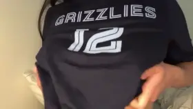 Hawaiian-Japanese titties dropping for the Grizzlies 🏀🌺