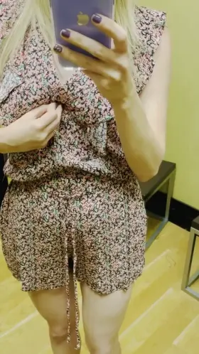 A little changing room fun for me