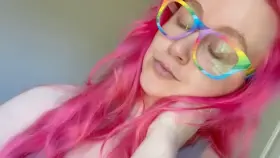 nerdy roommate who doesn’t realize how hard she gets you walking around like this 🤓