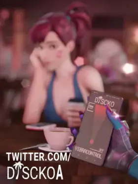 D.Va & Sombra on a café, (DisckoA) [Overwatch]