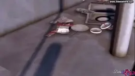 Wonderwoman and Supergirl relax after battle (desireSFM)