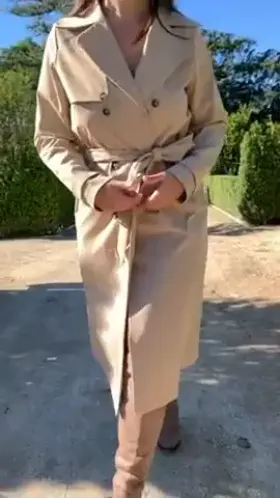 That trench coat reveal :P