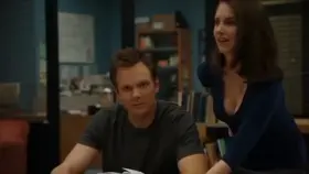 Alison Brie getting told to show even more cleavage - From Community