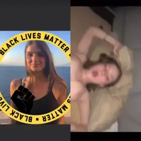 College Girl Really Supporting BLM