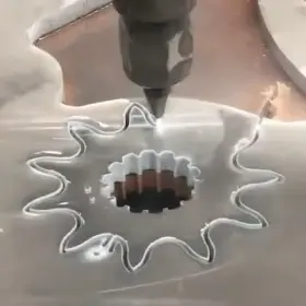 Water jet cutting. That is all.