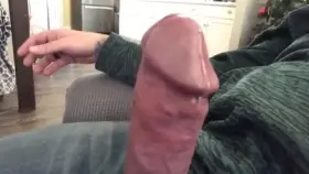 My big fat cock pre cumming like a waterfall 😈🍆💦