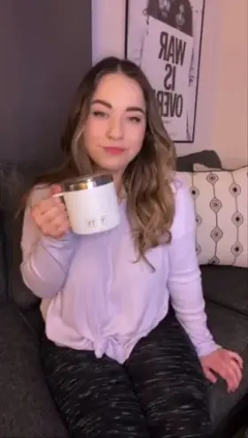 you think i could wake you up faster than this coffee can?