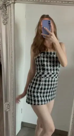 imagine me not wearing any underwear under this dress 🤭