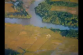 Napalm run by an A-4E Skyhawk of VA-56 on Vietcong positions in South Vietnam in March 1966