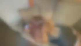 Milking his creamy load all over my tits