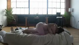 PAWG babe gets woken up for rough fuck
