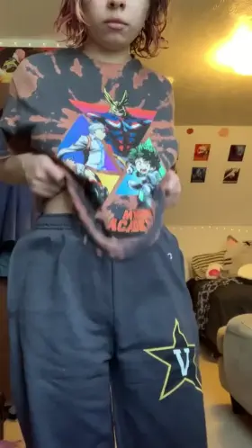 taking off my comfy clothes for you