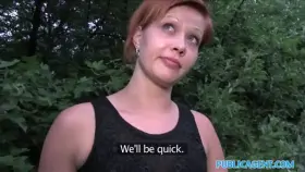 PublicAgent Outdoor sex wit fit czech barmaid