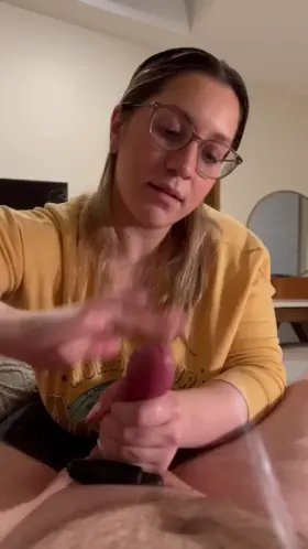 I slapped his little dick until he came 😂 [domme] [oc]