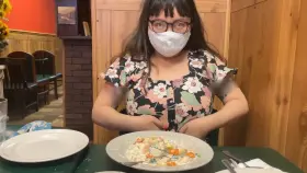 A quick flash before the waitress comes back with dessert