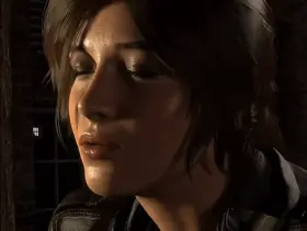 Lara Croft and/or her face/voice model Camilla Ludington