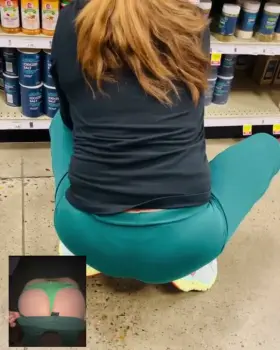 Testing my green combo at the store…the store attendant I caught following me seems to like them 😀