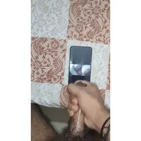 jerking and rubbing my cock on this milf