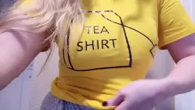 Do you like the tea shirt or what's underneath more?