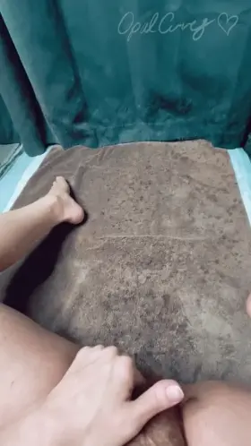 Tried to spray the towel and ended up soaking the curtains (f)