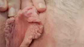 Do I have to be so insecure about my big lips? I feel so humiliated knowing how out my outie really is. Even just filming myself is so intimidating my pussy and clit are twitching uncontrollably.